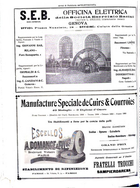 L'elettricista rivista mensile di elettrotecnica