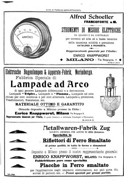 L'elettricista rivista mensile di elettrotecnica