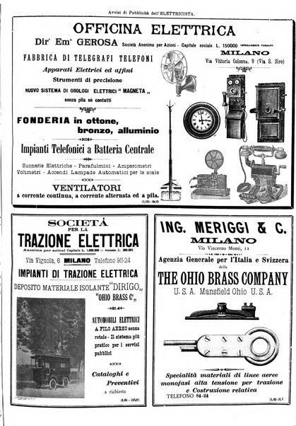 L'elettricista rivista mensile di elettrotecnica