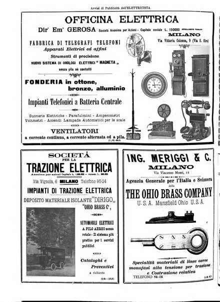 L'elettricista rivista mensile di elettrotecnica