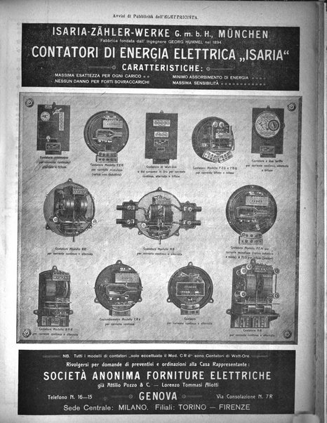 L'elettricista rivista mensile di elettrotecnica