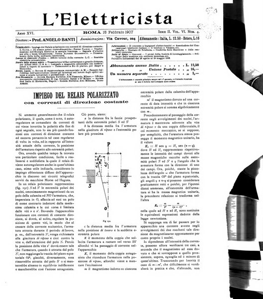 L'elettricista rivista mensile di elettrotecnica