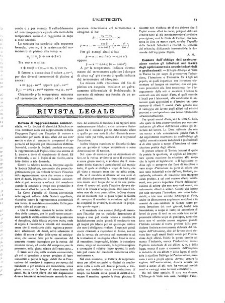 L'elettricista rivista mensile di elettrotecnica