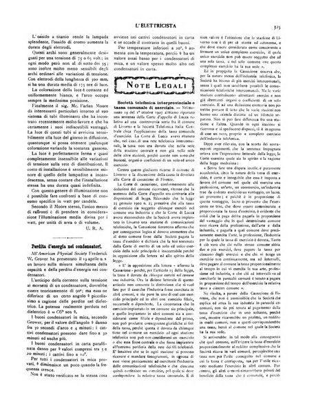 L'elettricista rivista mensile di elettrotecnica