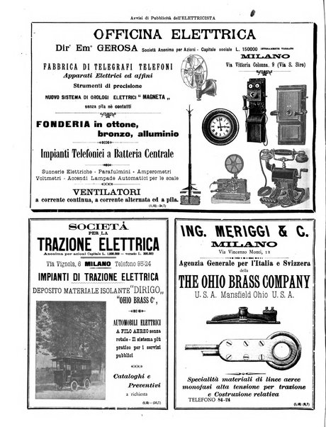 L'elettricista rivista mensile di elettrotecnica