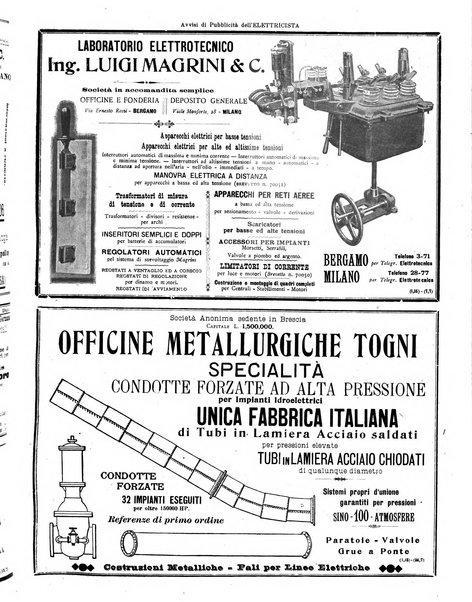 L'elettricista rivista mensile di elettrotecnica