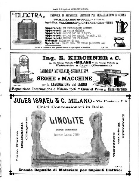 L'elettricista rivista mensile di elettrotecnica