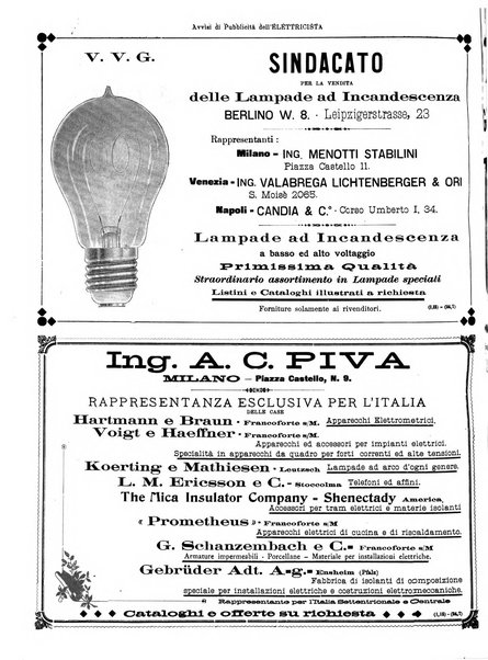 L'elettricista rivista mensile di elettrotecnica