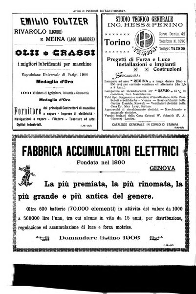 L'elettricista rivista mensile di elettrotecnica