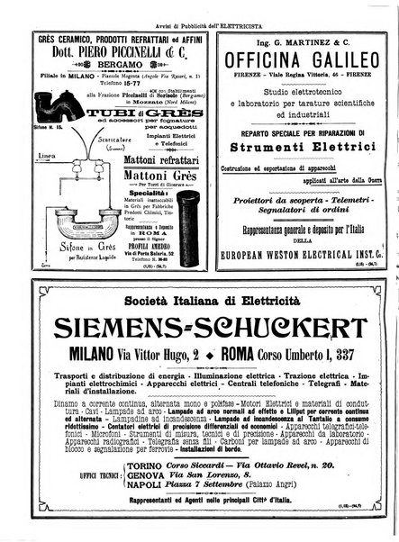 L'elettricista rivista mensile di elettrotecnica