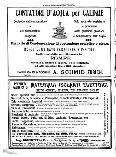 L'elettricista rivista mensile di elettrotecnica