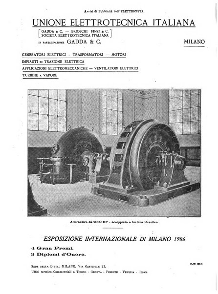 L'elettricista rivista mensile di elettrotecnica