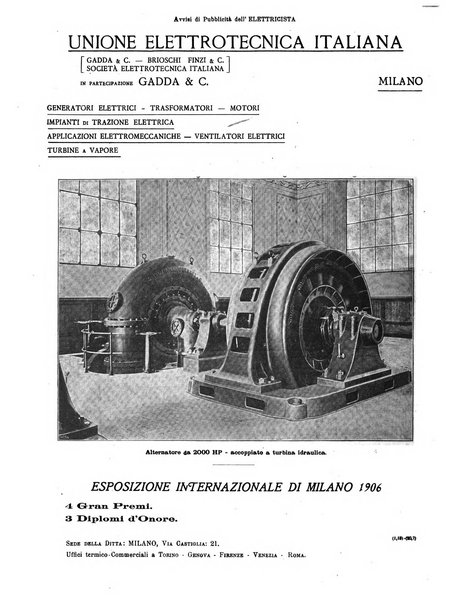 L'elettricista rivista mensile di elettrotecnica