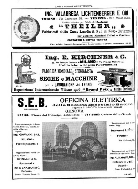 L'elettricista rivista mensile di elettrotecnica