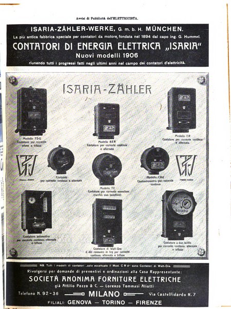 L'elettricista rivista mensile di elettrotecnica