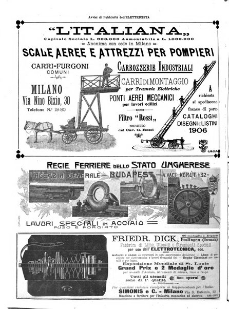 L'elettricista rivista mensile di elettrotecnica