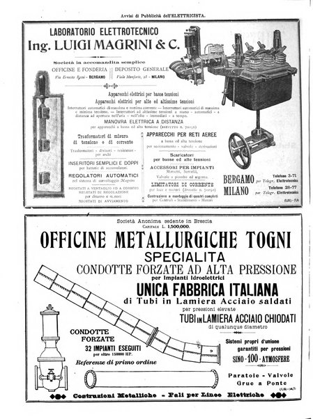 L'elettricista rivista mensile di elettrotecnica