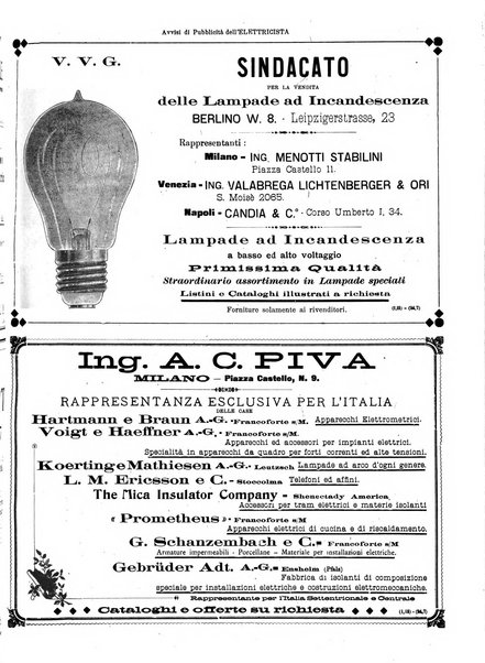 L'elettricista rivista mensile di elettrotecnica