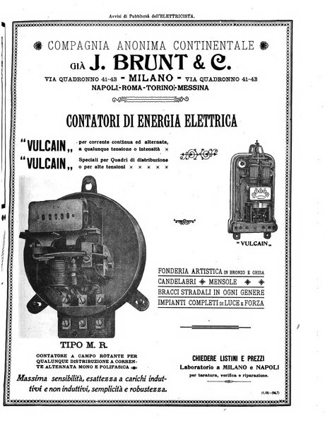 L'elettricista rivista mensile di elettrotecnica