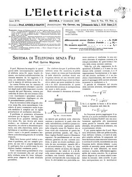 L'elettricista rivista mensile di elettrotecnica