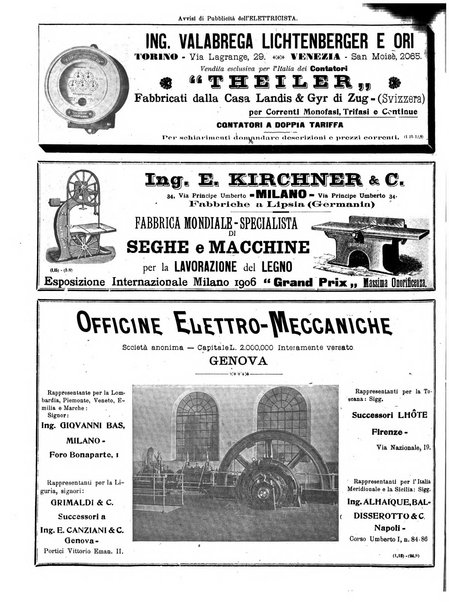 L'elettricista rivista mensile di elettrotecnica