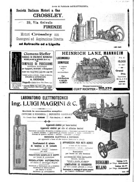 L'elettricista rivista mensile di elettrotecnica