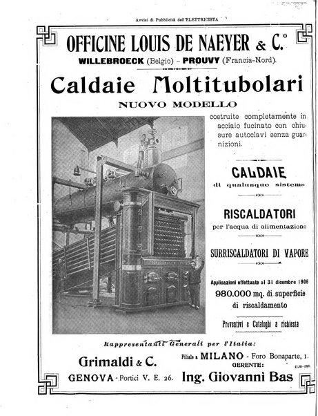 L'elettricista rivista mensile di elettrotecnica