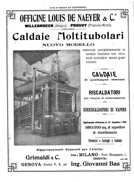 L'elettricista rivista mensile di elettrotecnica