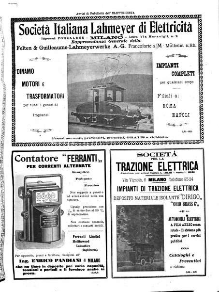 L'elettricista rivista mensile di elettrotecnica