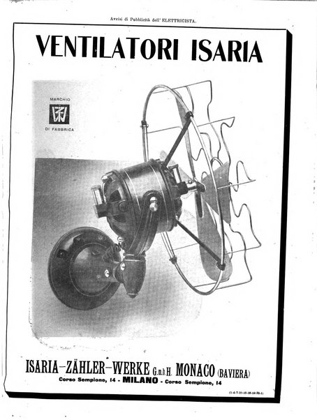 L'elettricista rivista mensile di elettrotecnica