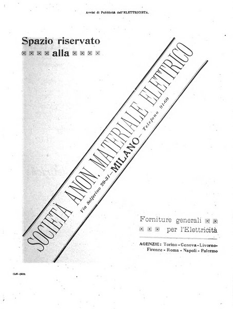 L'elettricista rivista mensile di elettrotecnica