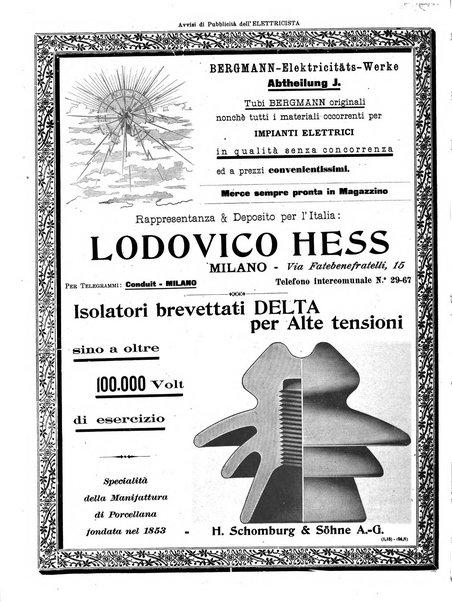 L'elettricista rivista mensile di elettrotecnica