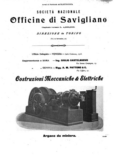 L'elettricista rivista mensile di elettrotecnica