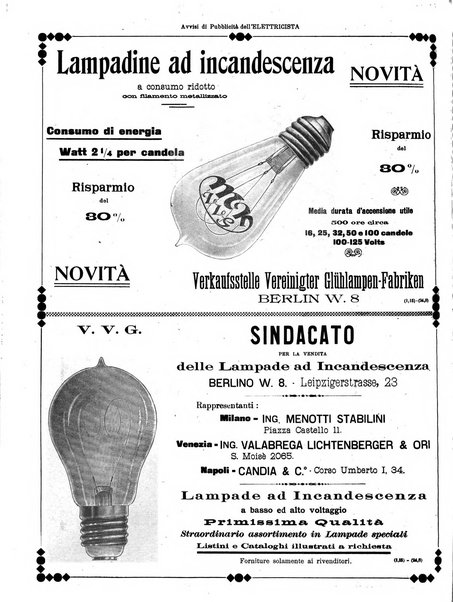 L'elettricista rivista mensile di elettrotecnica