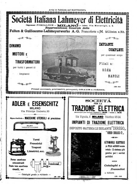 L'elettricista rivista mensile di elettrotecnica