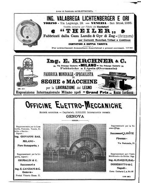 L'elettricista rivista mensile di elettrotecnica