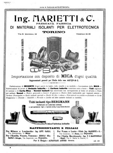 L'elettricista rivista mensile di elettrotecnica