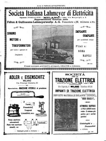 L'elettricista rivista mensile di elettrotecnica