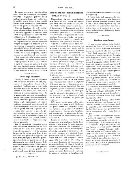 L'elettricista rivista mensile di elettrotecnica