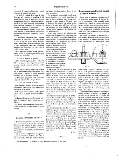 L'elettricista rivista mensile di elettrotecnica