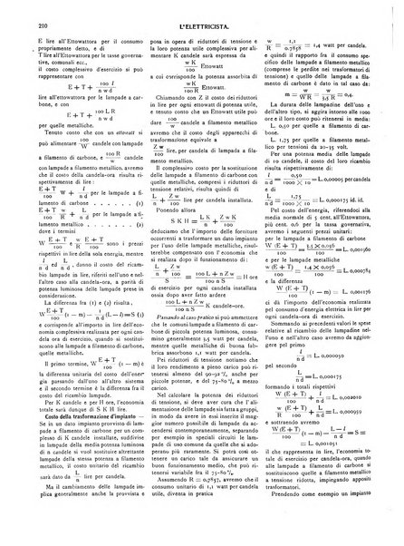 L'elettricista rivista mensile di elettrotecnica