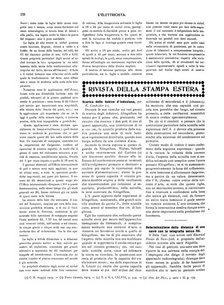 L'elettricista rivista mensile di elettrotecnica