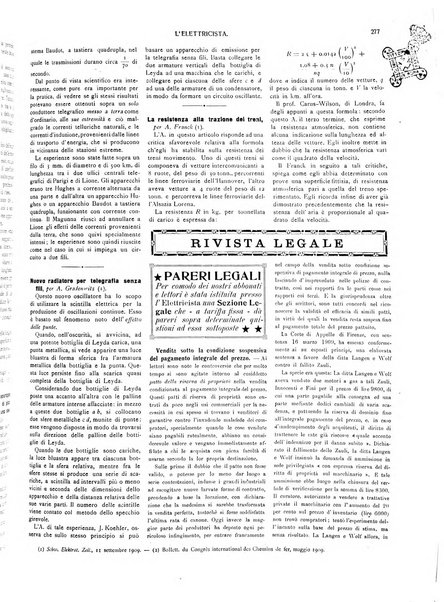 L'elettricista rivista mensile di elettrotecnica