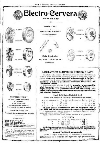 L'elettricista rivista mensile di elettrotecnica