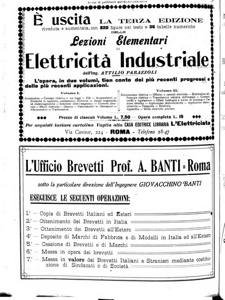 L'elettricista rivista mensile di elettrotecnica