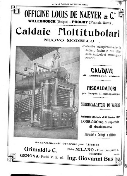 L'elettricista rivista mensile di elettrotecnica