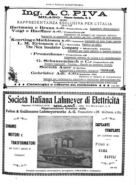 L'elettricista rivista mensile di elettrotecnica