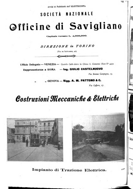 L'elettricista rivista mensile di elettrotecnica