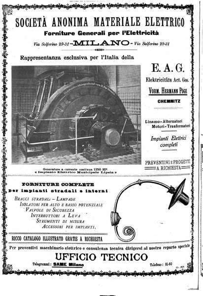 L'elettricista rivista mensile di elettrotecnica