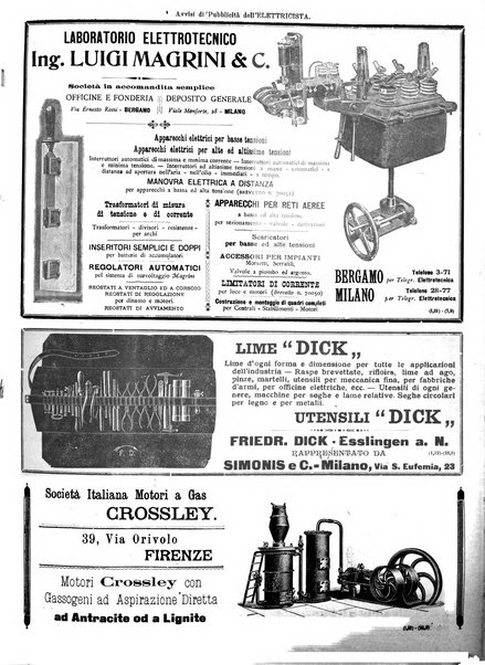 L'elettricista rivista mensile di elettrotecnica